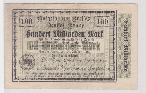 100 milliarden mark banknote - milliarden,