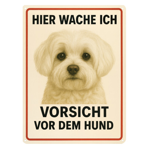 Malteser warnschild hunde - malteser,