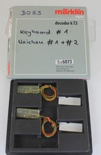 Märklin 6073 2x Digital-Weichen-Decoder für M-Gleis Weichen aus Sammlung mit OVP