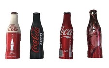 4x Coca-Cola Aluflaschen Set