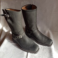 Highway1  Bikerstiefel Motorradstiefel  Chopper Leder Schwarz 45