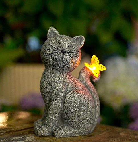 Katze gartendeko wasserdicht - katze,