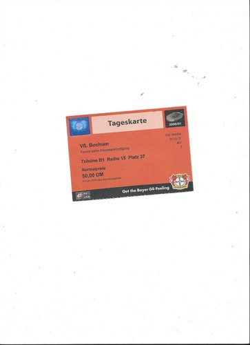 Sammler ticket bayer - bayer, 04