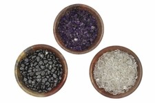  125mm Schale Hämatit Bergkristall Amethyst Chips Speckstein  Be- und Entladen S