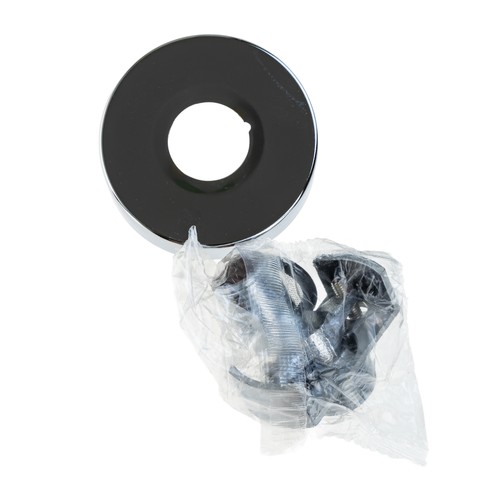 Rosette chrom rund - rund, mit