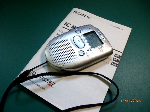 Sony icd kompaktes design - icd-67,