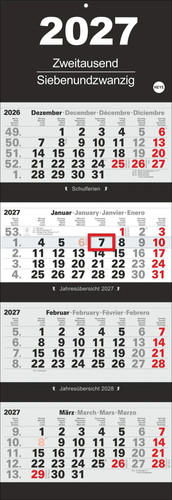 Monatsplaner 2027 kalender - 4-monatsplaner,