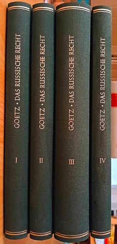 Das russische recht bände - das,