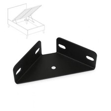 Bettwinkel schwarz 126 x 126 x 50 mm Eckverbinder Bettrahmenwinkel Eckwinkel