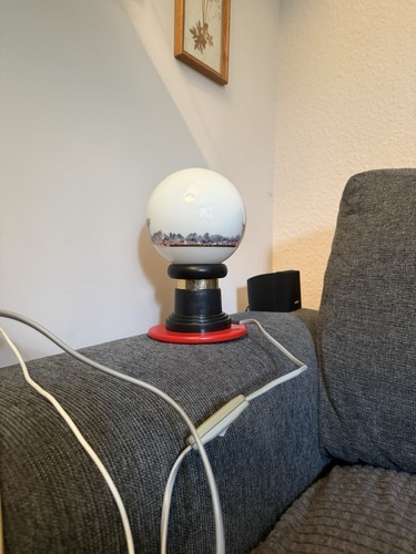 Tischlampe weiß schwarz - tischlampe, weiß/schwarz/rot