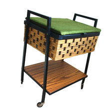 Nähwagen Nähkästchen Rollen