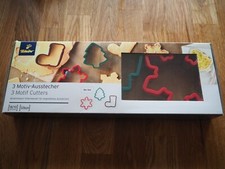 TCM Tchibo 3 x XL Keks Motiv Ausstecher Weihnachten Ausstechformen mit Silikon