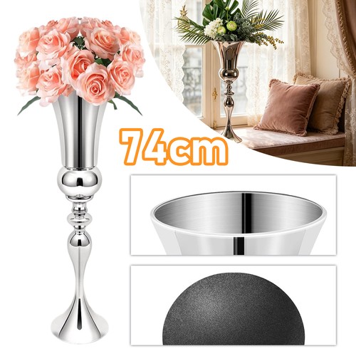 Silber bodenvase groß - bodenvase, 74cm