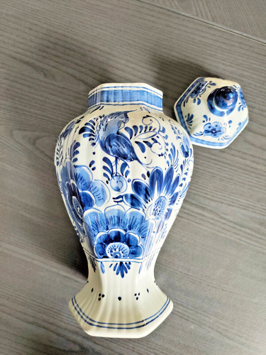Delfts holland vase mit deckel - holland,