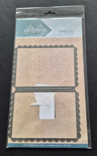 Stanzschablone für Doppelkarte, Spitzenrahmen, 14,8 x 21 cm, für Karte A6