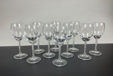 Vintage-Set Kristallgläser Cristal d’Arques–Durand ANGELIQUE, 10 Stück Frankrei