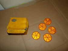 5 Stück Hella Reflektoren Rund 60mm selbstklebend Orange