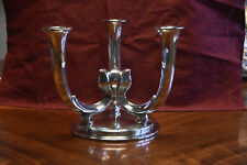 3-flammiger Kerzenleuchter der Fa. WMF versilbert 1935 - 1945 Art Déco