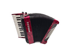 Akkordeon Hohner Bravo II 48 silent key rot – mit Tasche & Trageriemen komplett