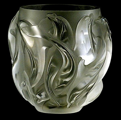 1997 vase kristall lalique - vase,