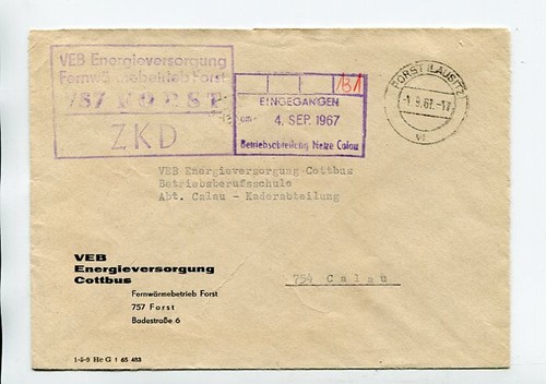 Ddr dienst zkd - brief, forst