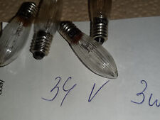 8  Stück Ersatzbirnen 34V / 3W - Riffelkerze