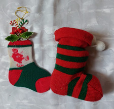 1 Nikolausstiefel zum Befüllen klein - 1 Nikolausstiefel Anhänger - Deko