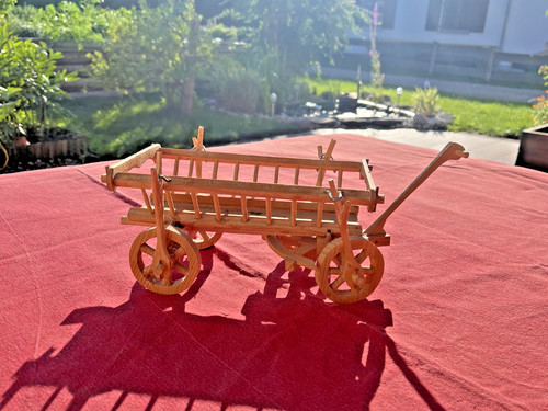Handgemachter leiterwagen mit - leiterwagen,
