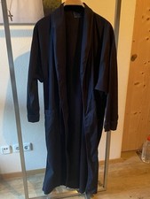 Hermès Morgenmantel Herren, dunkelblau, Größe M, Baumwolle, gebraucht