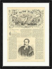 A. v. Liezen Mayer ungarischer Maler Kolb Bart Mantel München  Faksimile_E 6955