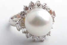 Südsee Perlen Ring Brillant