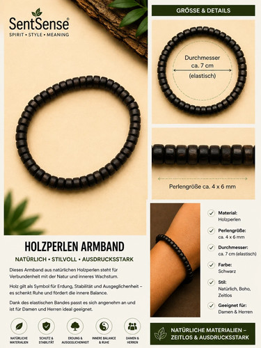 Elegantes holzarmband - elegantes, –