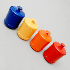 4 x Deckeldose Dose Vorratsdose Emsa 70er Jahre