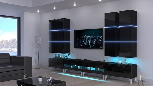 Moderne wohnwand schrankwand - moderne,