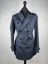 Burberry Herren Trenchcoat Mantel Jacke Blau Gr. L