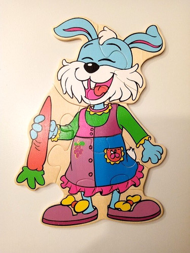 Holzspielwaren puzzle hase - holzspielwaren,