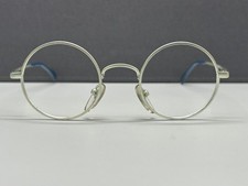 Eschenbach Brille Herren Damen Rund Silber blau leicht marmoriert Germany