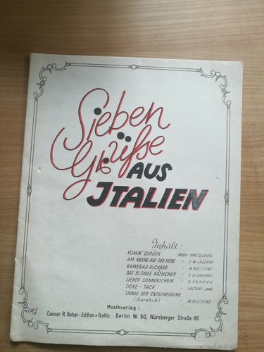 Noten sieben grüße - sieben, aus