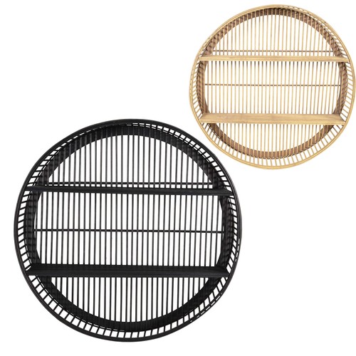 Design bambus wandregal rund - design,