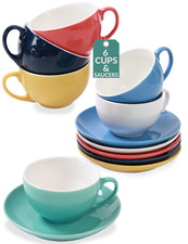 Cappuccinotassen bunt - 6,