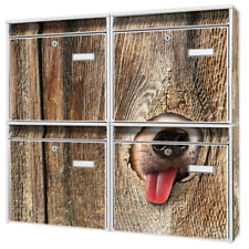 Burg-Wächter Briefkastenanlage 4 Briefkästen Namensschild Post Rumschnüffeln