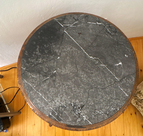 Antiker schöner rundtisch mit - schöner,