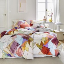 Irisette Mako Satin Bettwäsche Magic 8889-90 geometrisch bunt 135x200