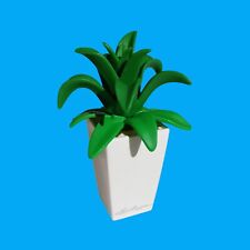 Playmobil - Pflanzkübel Bodenvase mit großer Palme - weiß / grün