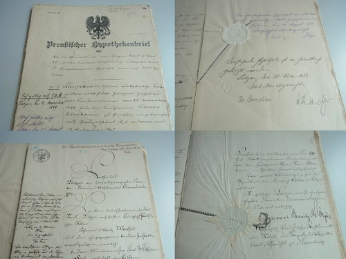Hypothekenbrief lützen 1874 - 1874, &