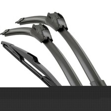 Front- und Heckscheibenwischer Set für Mitsubishi Colt Z30 2004-2008 Flachbalken