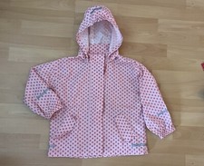 Regenjacke Dünn Rosa 110/116 Mädchen Mit Kaputze Abnehmbar Impidimpi Ungefüttert