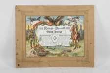 C25V93- Andenkenbild Kriegs Chronik 1914-1918 Erinnerungsblatt Franz König 