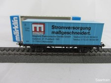 Märklin Basis 4481 Containerwagen Magtron Stromversorgung neuwertig und mit OVP