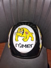 ?️ Römer Motorradhelm Integralhelm L (60 cm) – Vintage Comic Bulldog Design – S